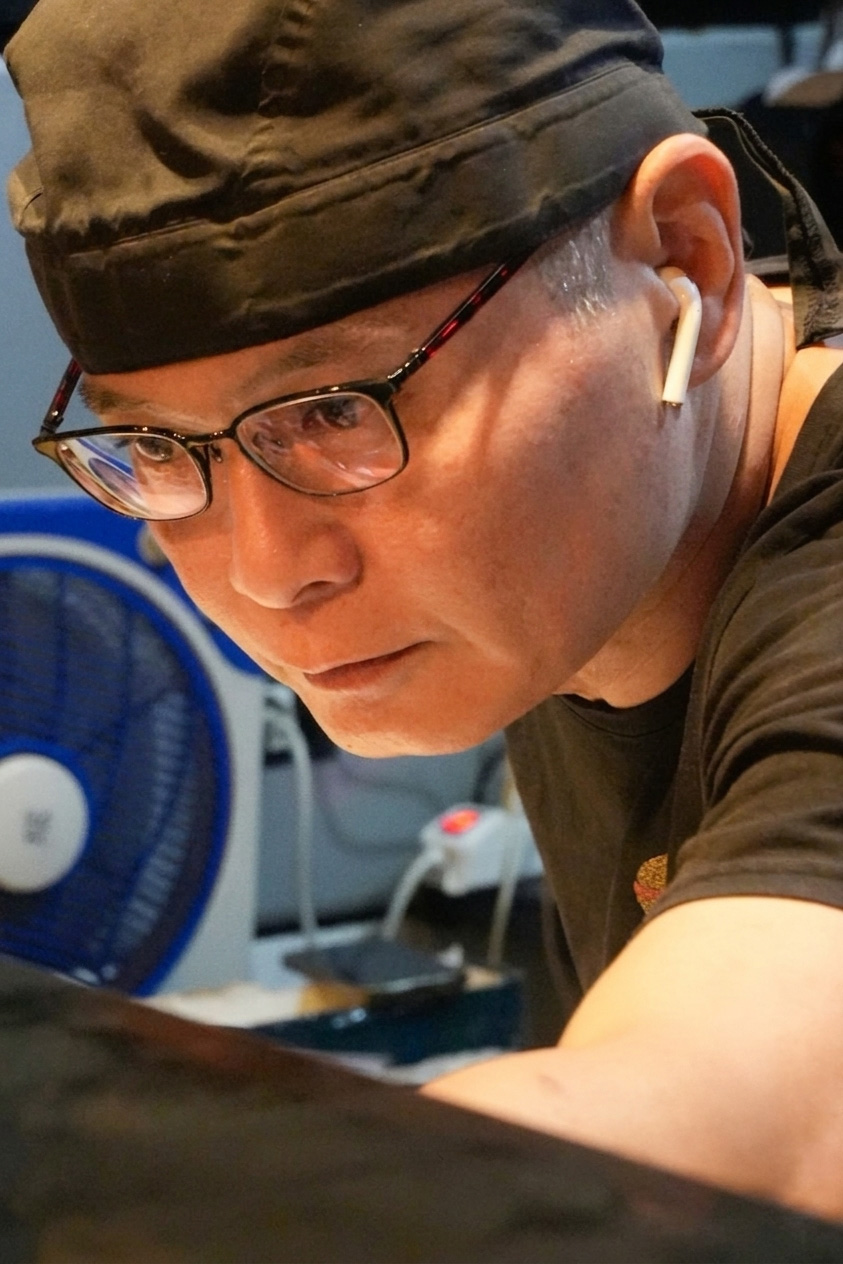 Chef preparing sushi